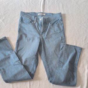 Classic Levi's Blue Women's Jeans, Style 314 Shaping Straight Jeans, Size 26